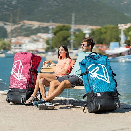 Transportní batoh AQUA MARINA Premium 90l s kolečky - modrý