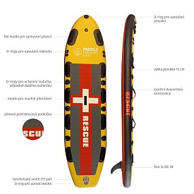 Paddleboard COLOURS RESCUE - nafukovací záchranářský
